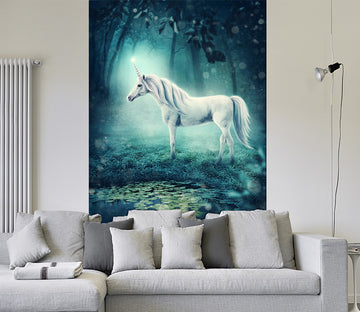 3D White Horse 1622 Wall Murals