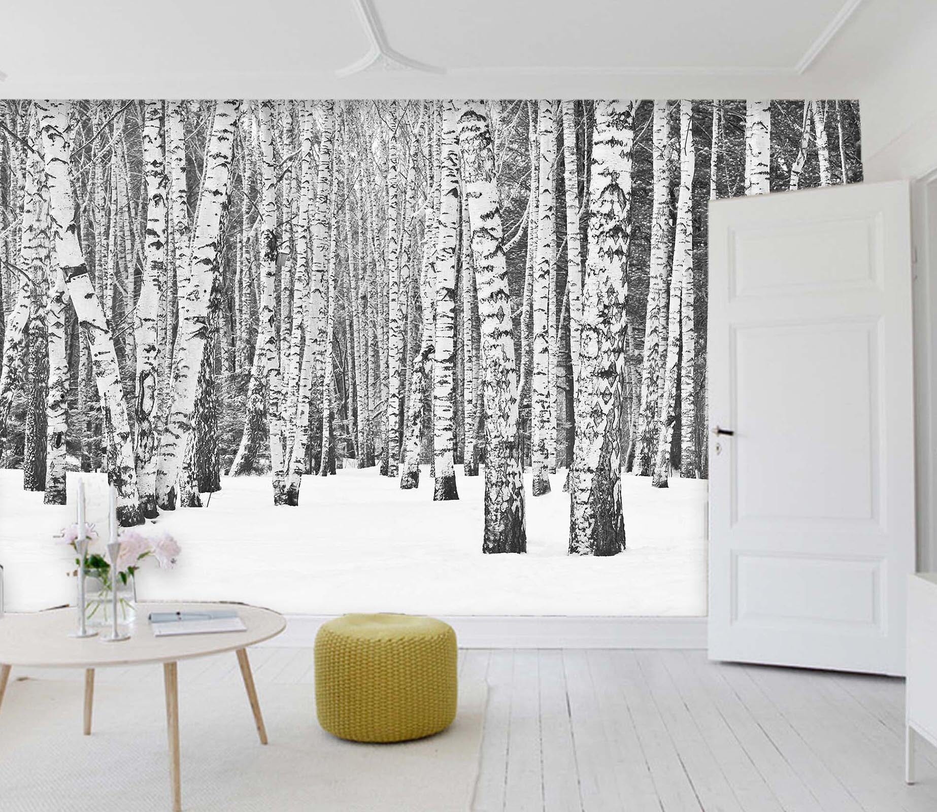 3D Snow Forest 11 Wall Murals Wallpaper AJ Wallpaper 2 