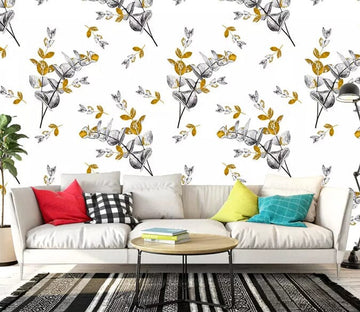 3D Flower Branch 2197 Wall Murals Wallpaper AJ Wallpaper 2 