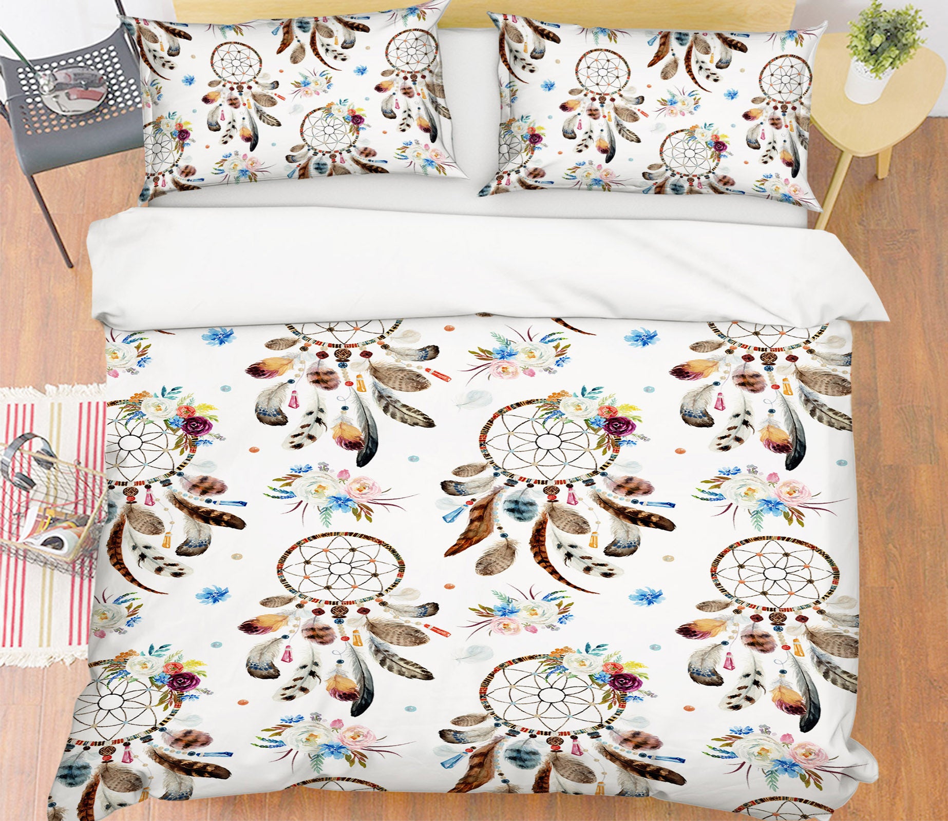 3D Dream Catcher Pattern 15009 Bed Pillowcases Quilt