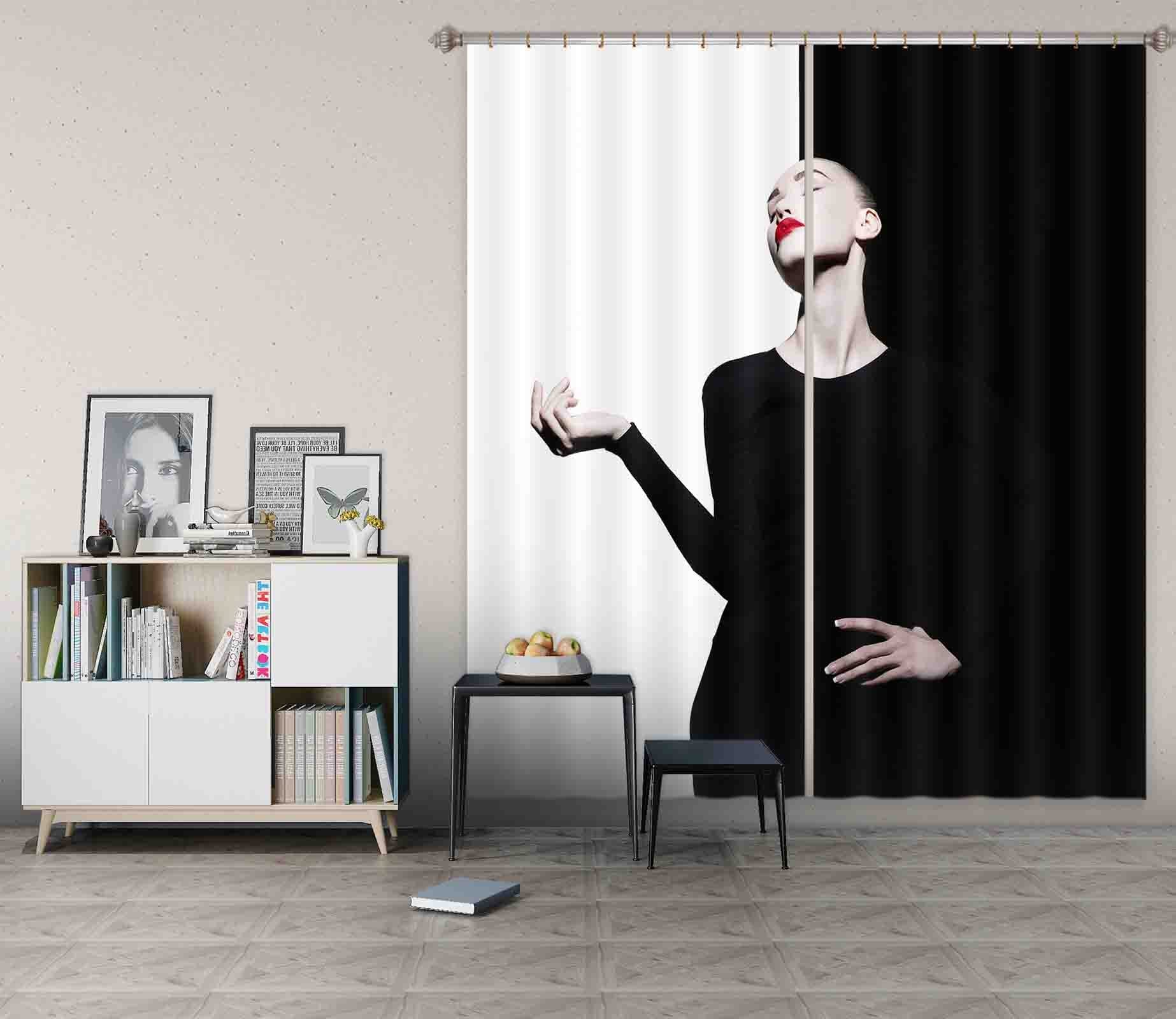 3D Elegant Girl 777 Curtains Drapes Wallpaper AJ Wallpaper 