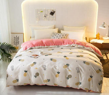 3D Small Pineapple Pattern 3049 Bed Pillowcases Quilt