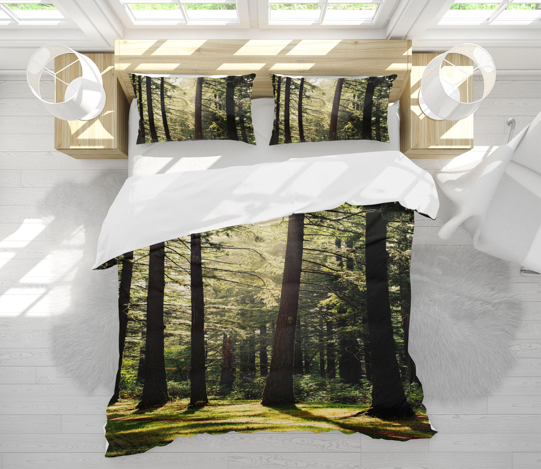 3D Forest 61121 Bed Pillowcases Quilt