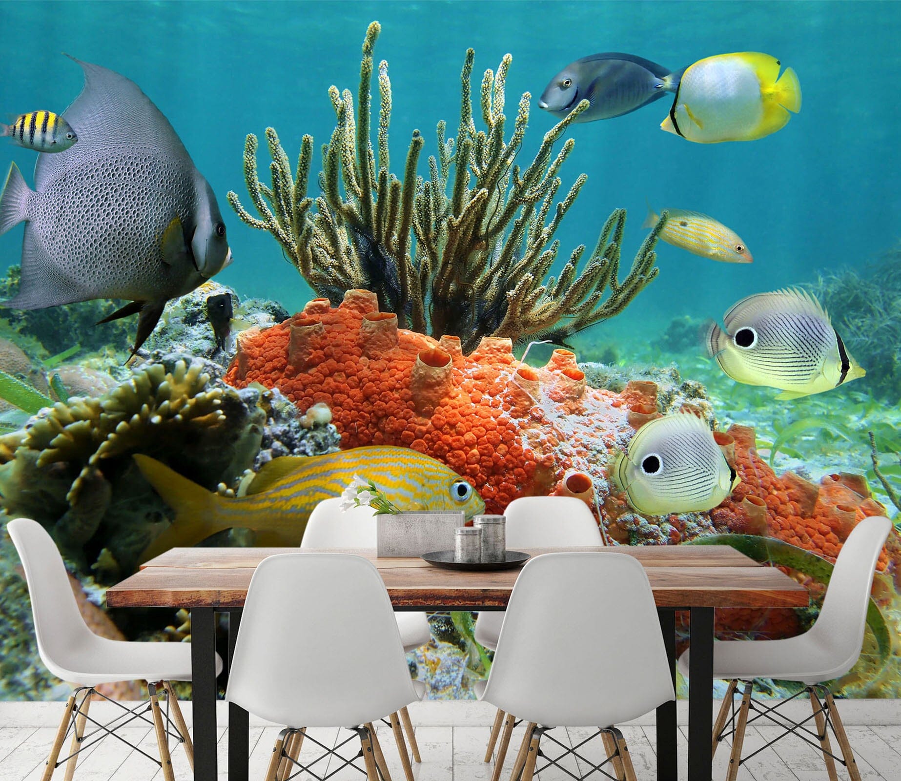 3D Seaweed Fish 403 Wall Murals Wallpaper AJ Wallpaper 2 