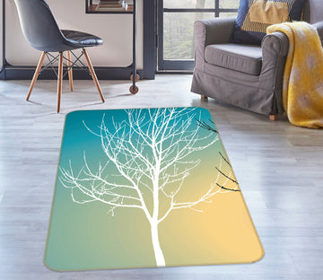 3D White Dead Tree 76161 Non Slip Rug Mat