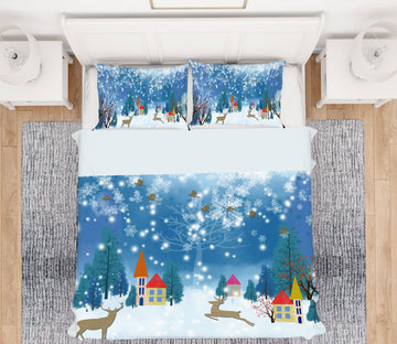 3D Snowfield 13016 Bed Pillowcases Quilt