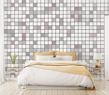 3D Red Square WC2092 Wall Murals