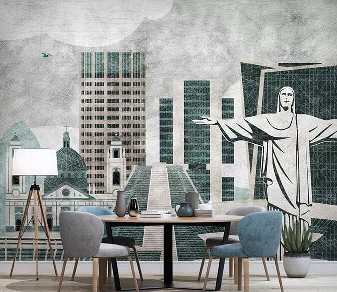 3D Building 1848 Wall Murals Wallpaper AJ Wallpaper 2 