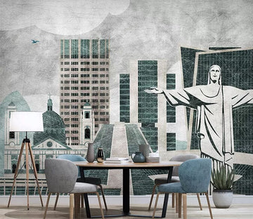 3D Building 1848 Wall Murals Wallpaper AJ Wallpaper 2 