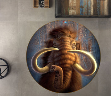 3D Mammoth 83137 Jerry LoFaro Rug Round Non Slip Rug Mat