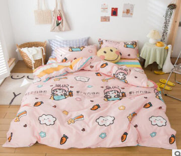 3D Cloud Pattern 40225 Bed Pillowcases Quilt