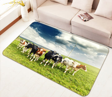 3D Cow Lawn 038 Animal Non Slip Rug Mat