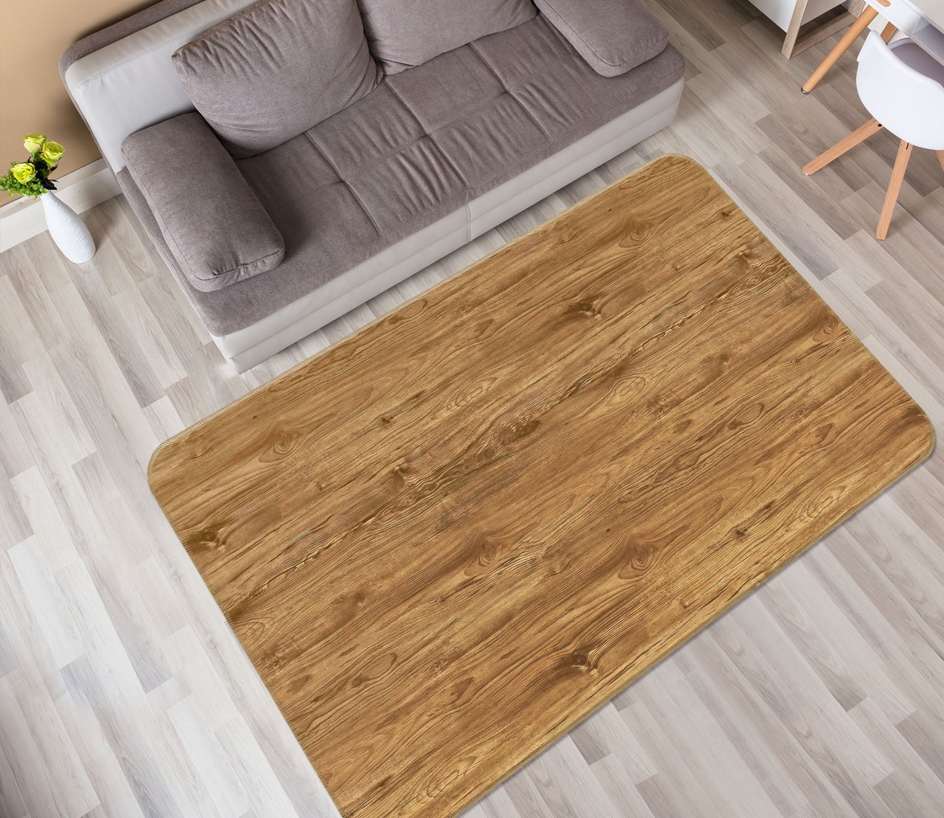 3D Wooden Pattern 31030 Non Slip Rug Mat