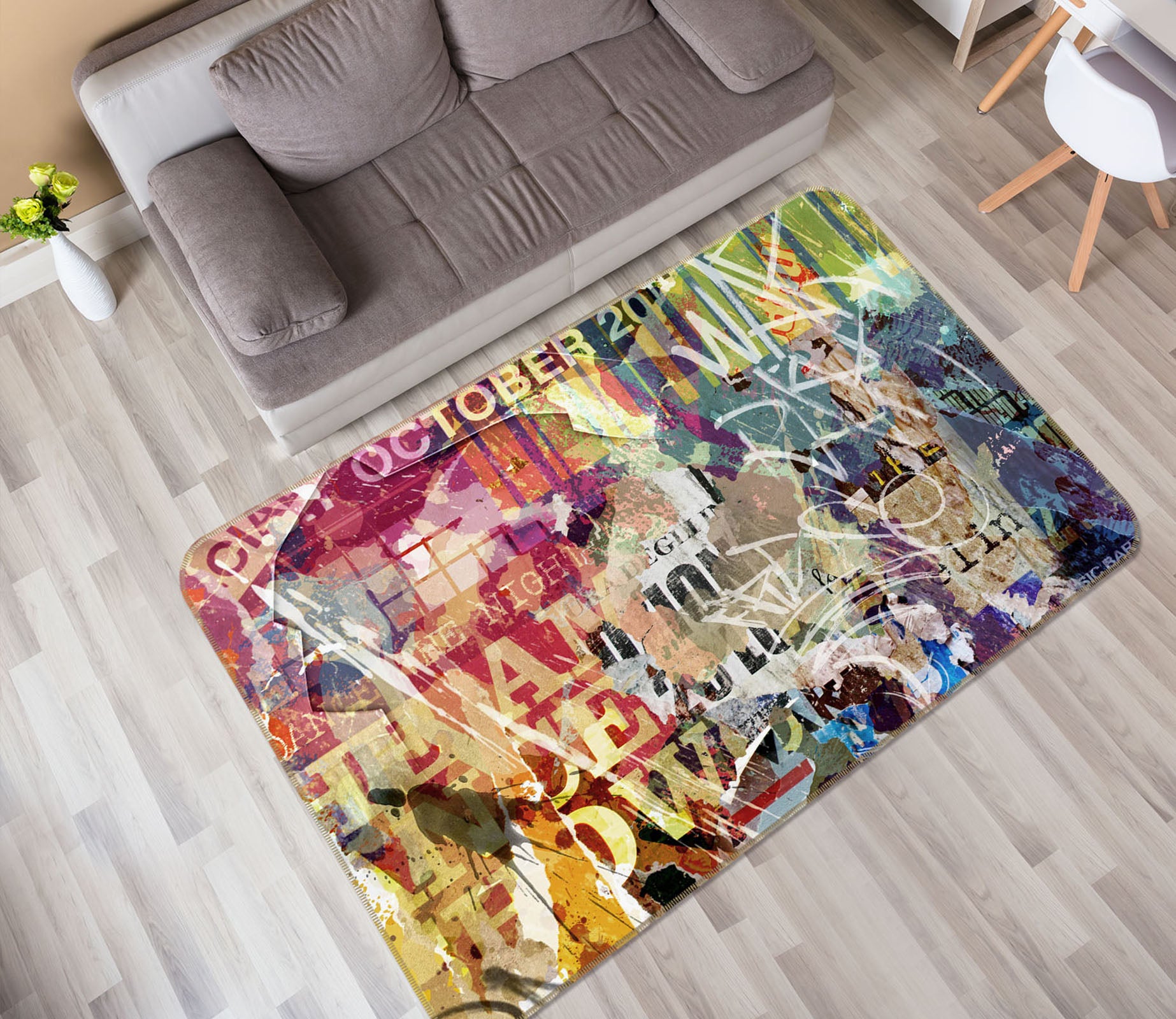 3D Pattern 35220 Non Slip Rug Mat