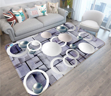 3D Circle 8729 Non Slip Rug Mat Mat AJ Creativity Home 