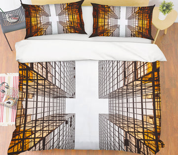 3D Three-Dimensional Building 19119 Bed Pillowcases Quilt