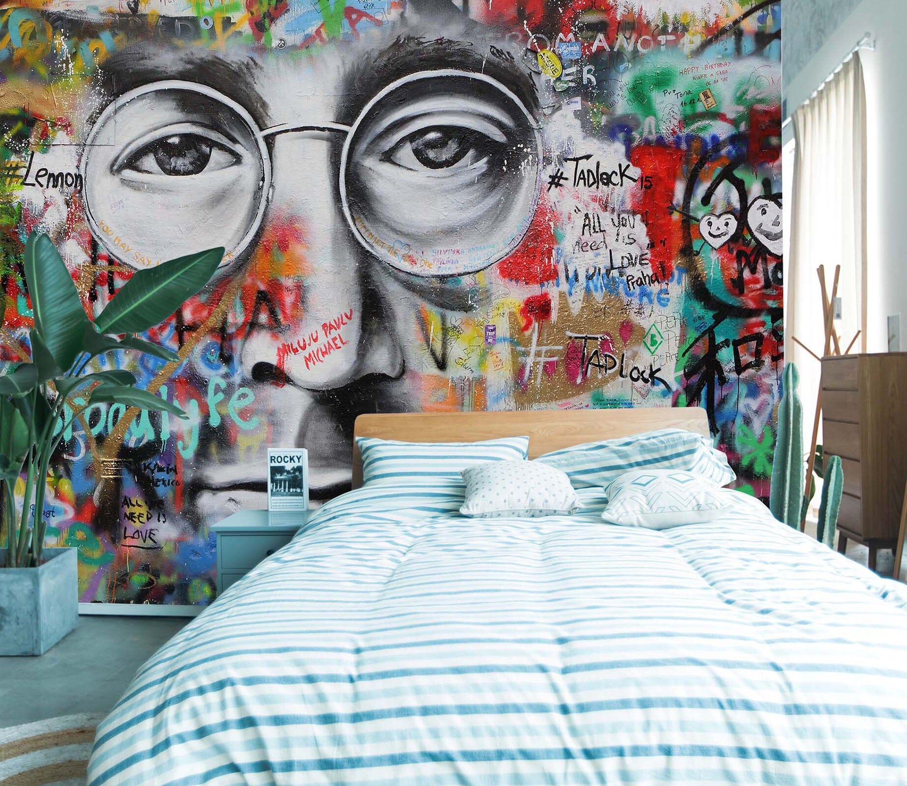 3D Sven Glasses Man 134 Wall Murals Wallpaper AJ Wallpaper 2 