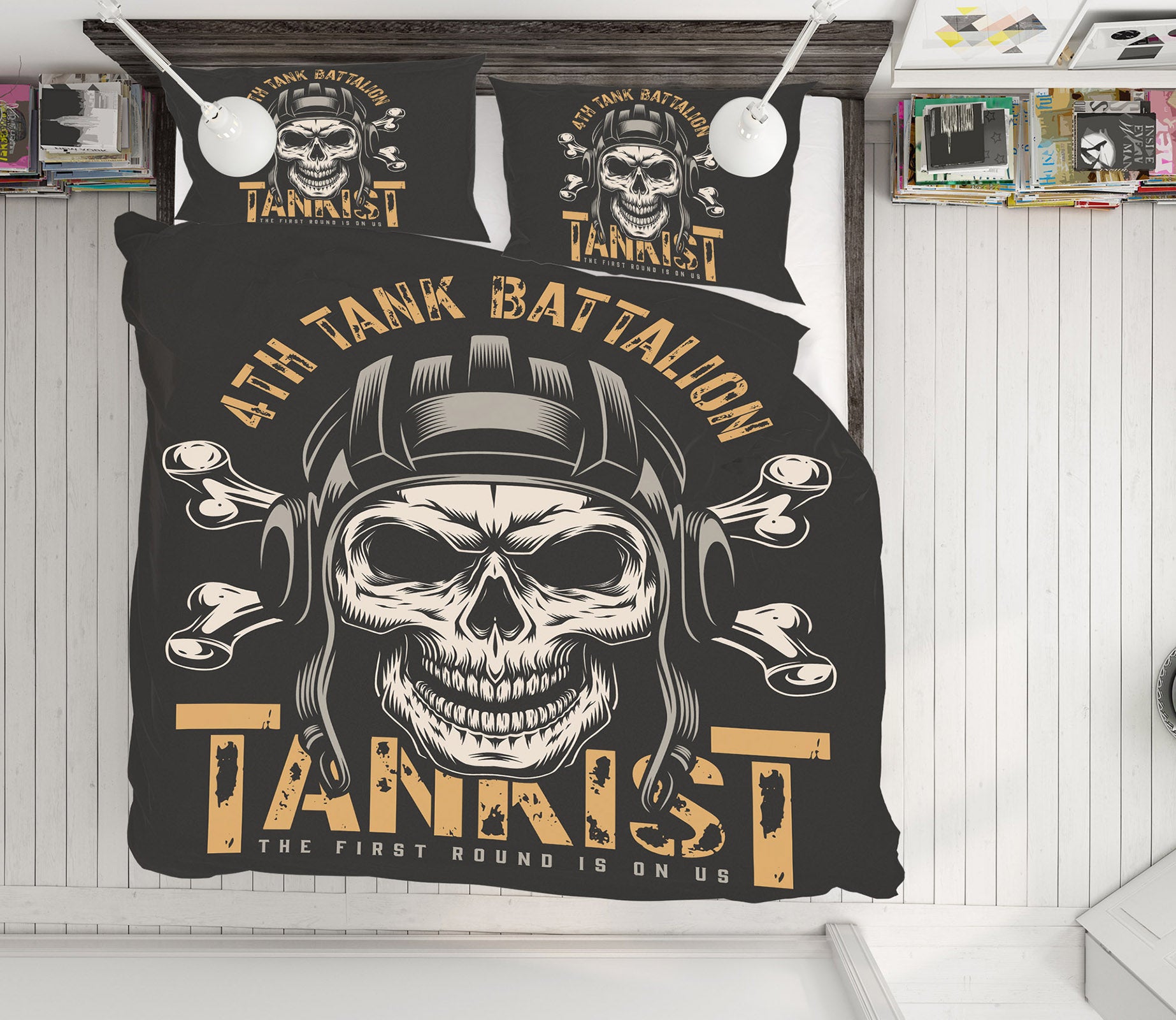 3D Skull 60224 Bed Pillowcases Quilt