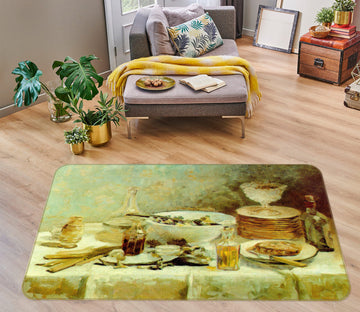 3D Dining Table 76047 Non Slip Rug Mat