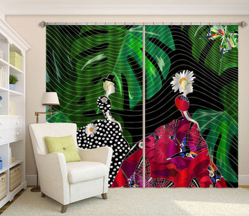 3D Forest Model 037 Curtains Drapes