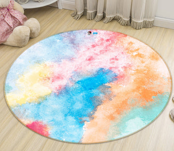 3D Color Cloud 71286 Round Non Slip Rug Mat