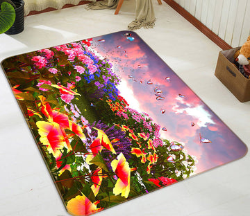 3D Flower Bush 66060 Non Slip Rug Mat