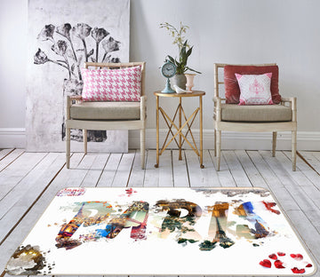 3D Paris 77078 Non Slip Rug Mat
