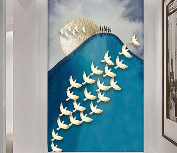 3D Blue Bird 550 Wall Murals Wallpaper AJ Wallpaper 2 