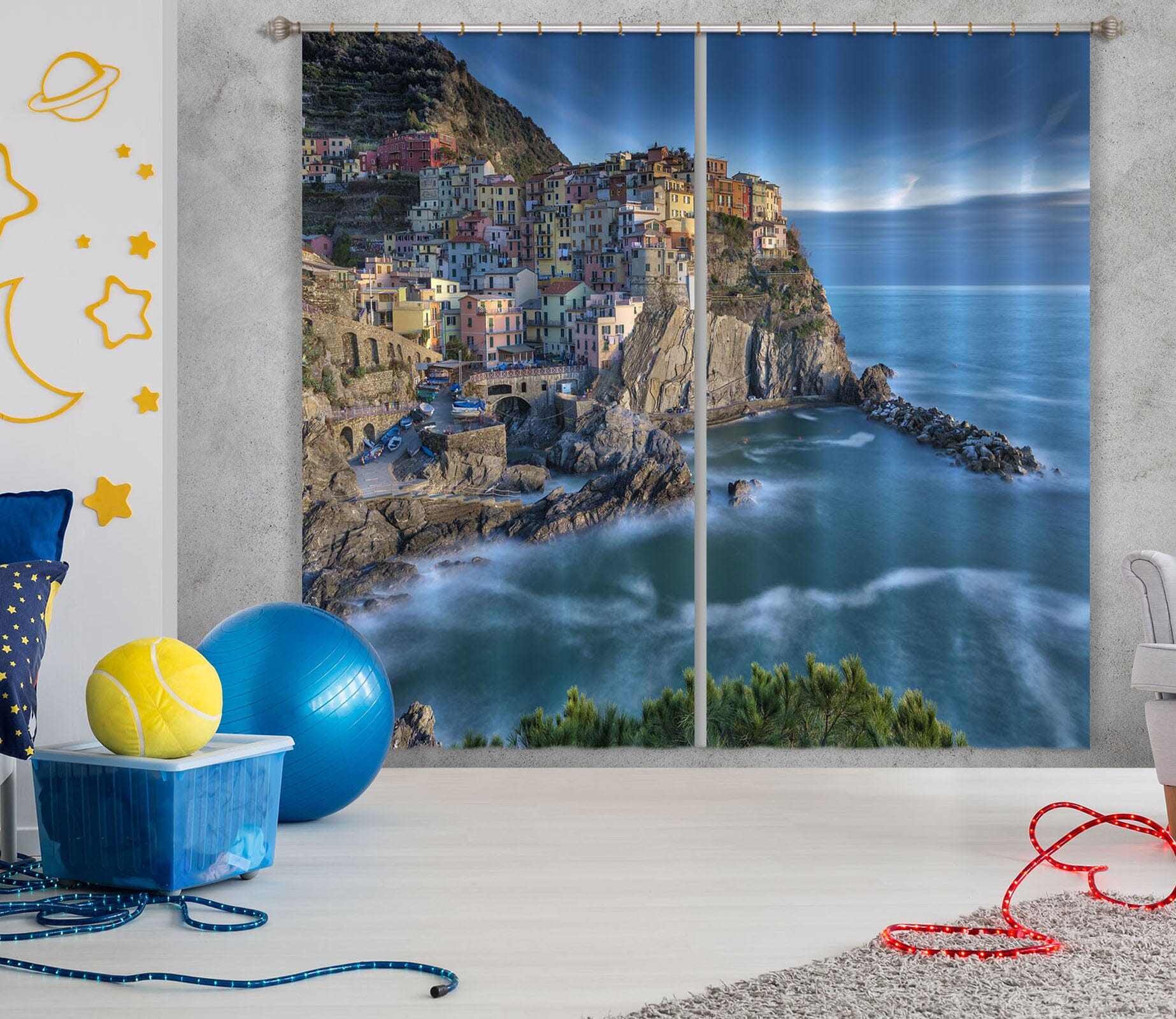 3D River Stones 174 Marco Carmassi Curtain Curtains Drapes Curtains AJ Creativity Home 