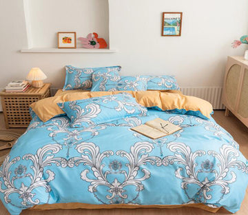 3D Blue Pattern Totem 13116 Bed Pillowcases Quilt