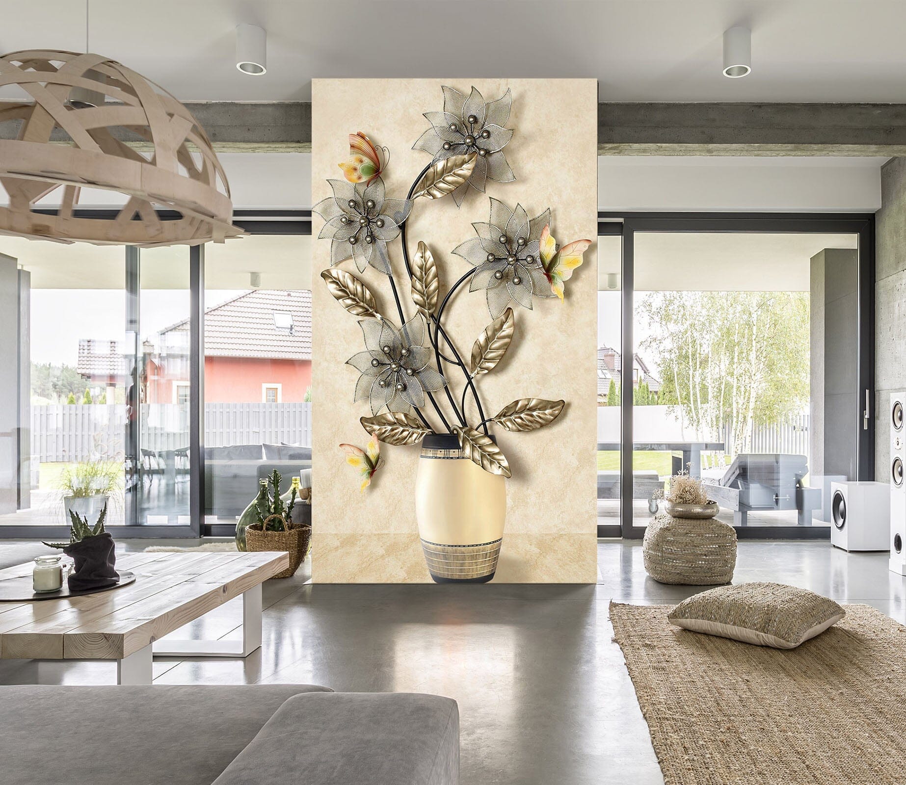 3D Art Vase 1869 Wall Murals Wallpaper AJ Wallpaper 2 