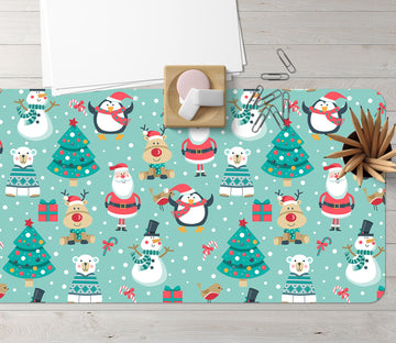 3D Santa Claus Pattern 51228 Christmas Desk Mat Xmas