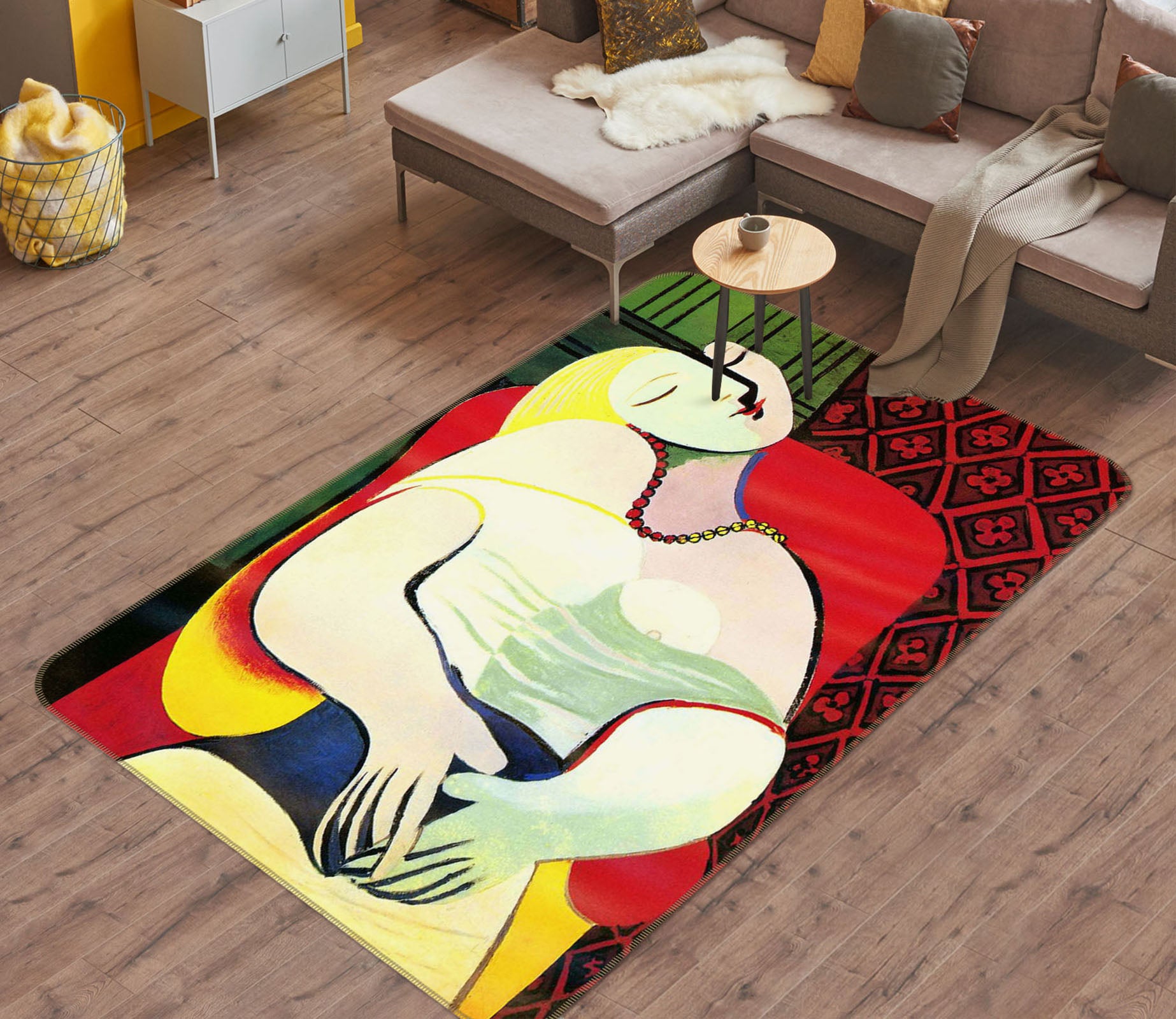 3D Abstract 33211 Non Slip Rug Mat