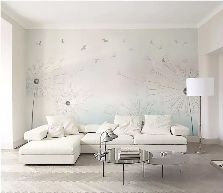 3D Gently Dandelion 2021 Wall Murals Wallpaper AJ Wallpaper 2 