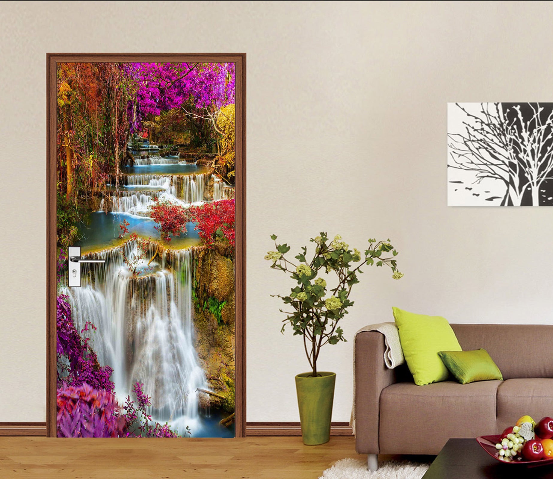3D Waterfall 24116 Door Mural