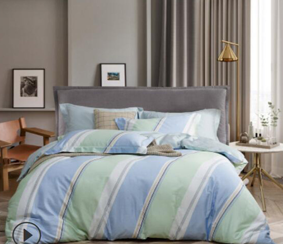 3D Light Blue Green 20152 Bed Pillowcases Quilt