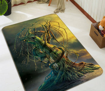 3D Tree Dragon 1079 Vincent Hie Rug Non Slip Rug Mat Mat AJ Creativity Home 