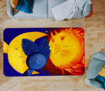 3D Sun Moon 33178 Non Slip Rug Mat