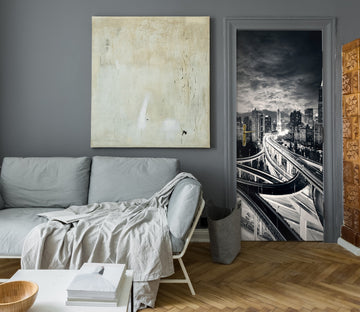 3D Dark Overpass 033 Door Mural