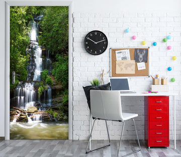 3D Mountain Stream 25107 Door Mural