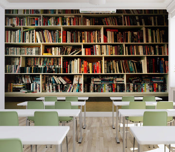 3D Bookshelf 010 Wall Murals Wallpaper AJ Wallpaper 2 