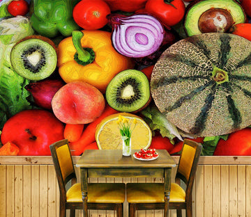 3D Fruit Vegetable 9124 Alius Herb Wall Mural Wall Murals
