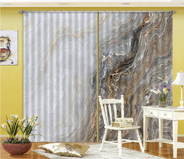 3D Wave Irregular Line 68 Curtains Drapes Curtains AJ Creativity Home 
