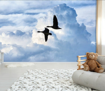 3D Cloud Geese 153 Wall Murals Wallpaper AJ Wallpaper 2 