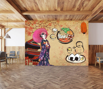 3D Kimono Beauty 031 Wall Murals Wallpaper AJ Wallpaper 2 