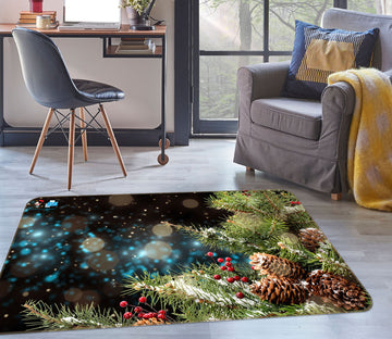 3D Tree Pineta 55109 Christmas Non Slip Rug Mat Xmas