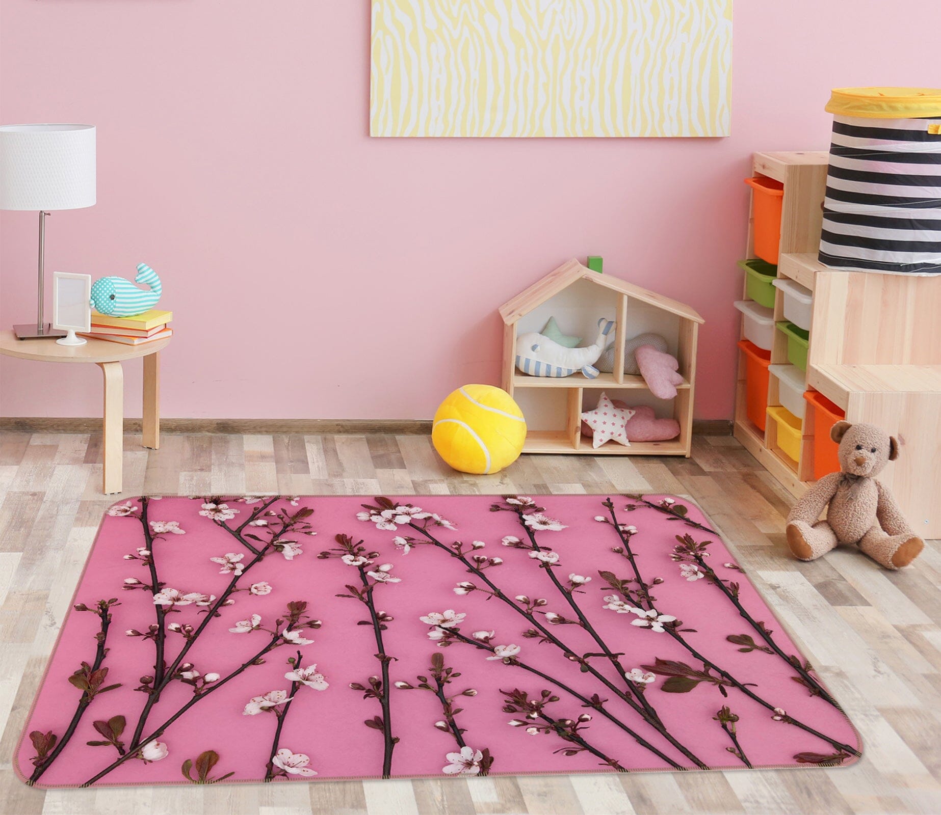 3D Peach Tree 1049 Assaf Frank Rug Non Slip Rug Mat Mat AJ Creativity Home 