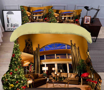 3D Christmas Tree Sofa Table 45172 Christmas Quilt Duvet Cover Xmas Bed Pillowcases