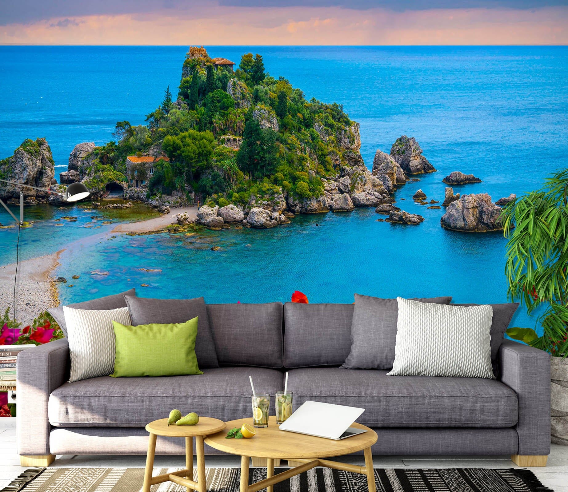 3D Green Island 1435 Marco Carmassi Wall Mural Wall Murals Wallpaper AJ Wallpaper 2 