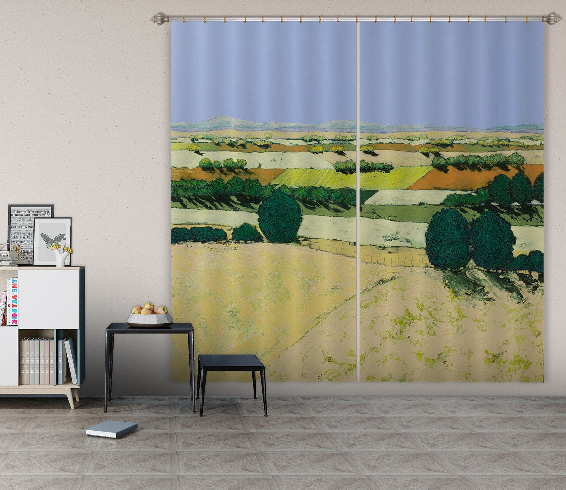 3D Green Field 107 Allan P. Friedlander Curtain Curtains Drapes Curtains AJ Creativity Home 